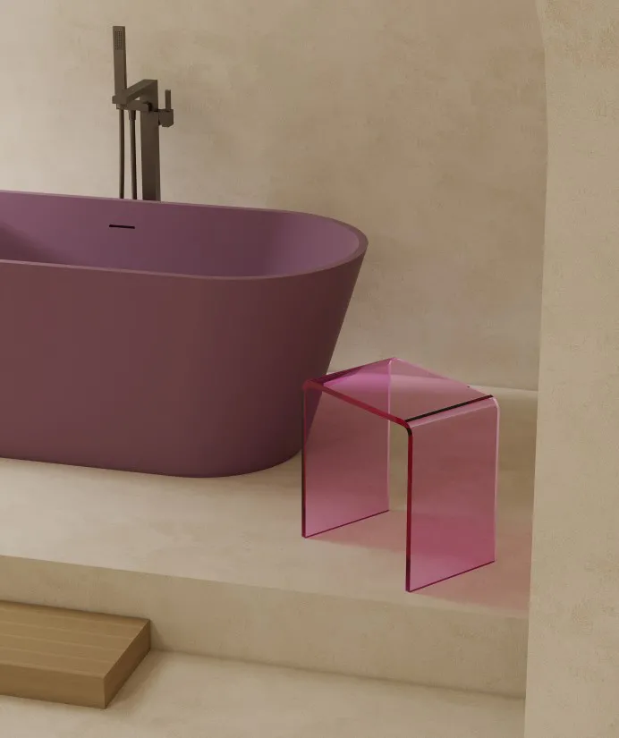 BZ26-01R Unique Desigh Premium Transparent Resin Stool