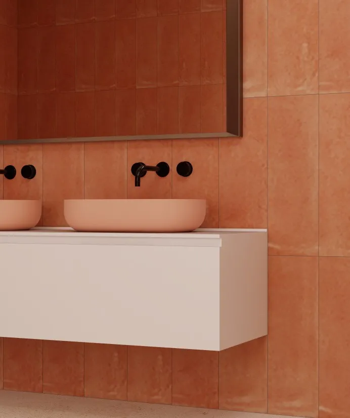 BZ18-01S Luxury High-end Solid Surface Bathroom Cabinet