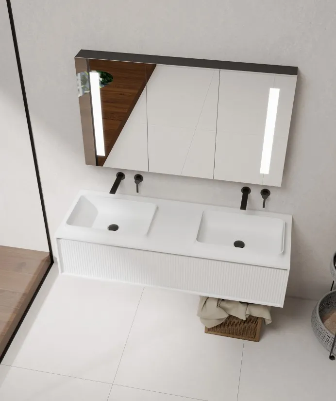 BZ16-03S Smooth Finish Durable Vanity Top Solid Surface Basin