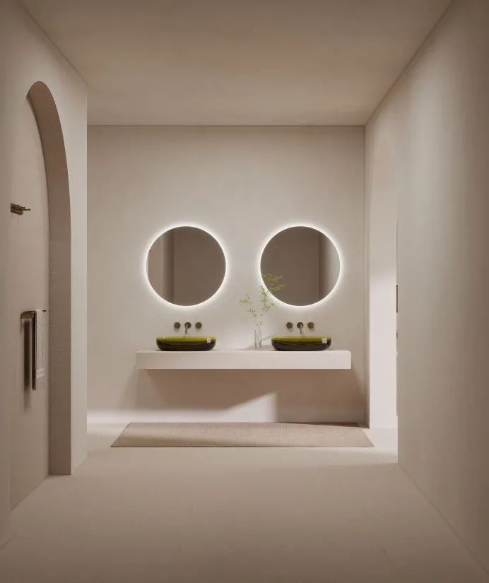 BZ06-08R Oval Clear Countertop Resin Wash Basin