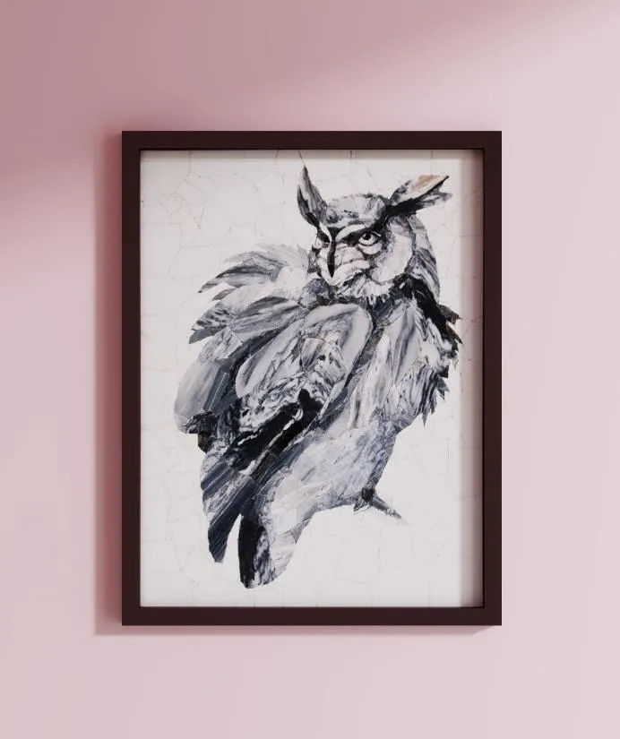 BZ28-09 "Eagle" Natural Handcrafted Mosaic Artwork
