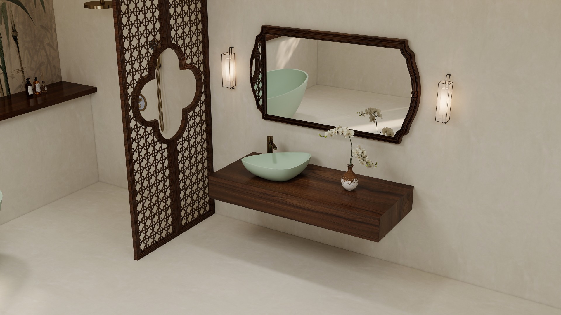 BZ06-03S Countertop Solid Surface Wash Basin