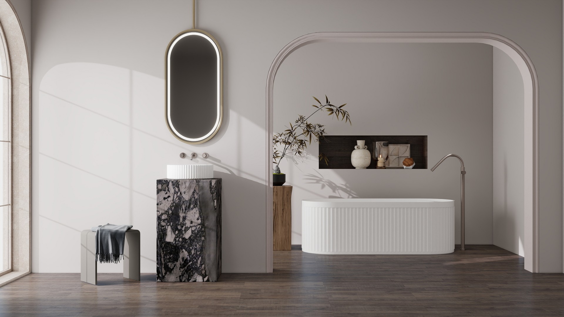 BZ06-06S Countertop Solid Surface Wash Basin