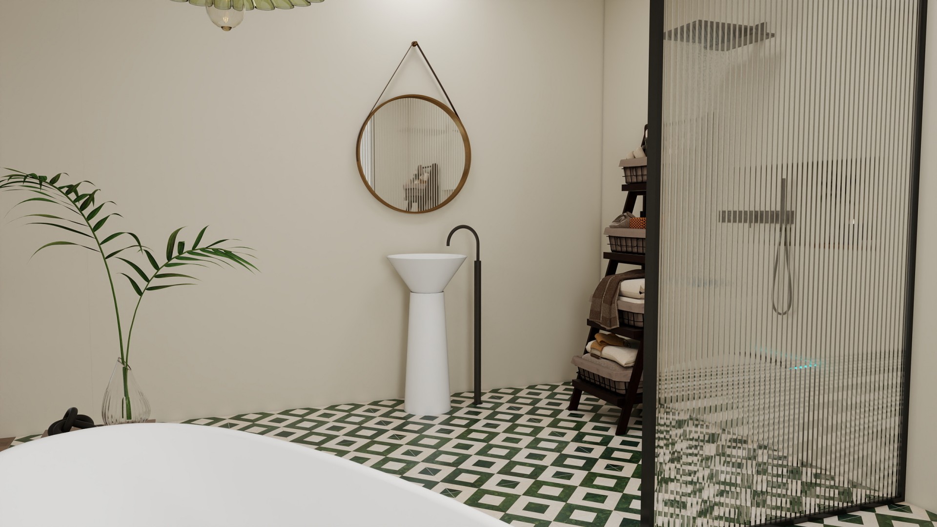 BZ08-03S Pedestal Solid Surface Wash Basin